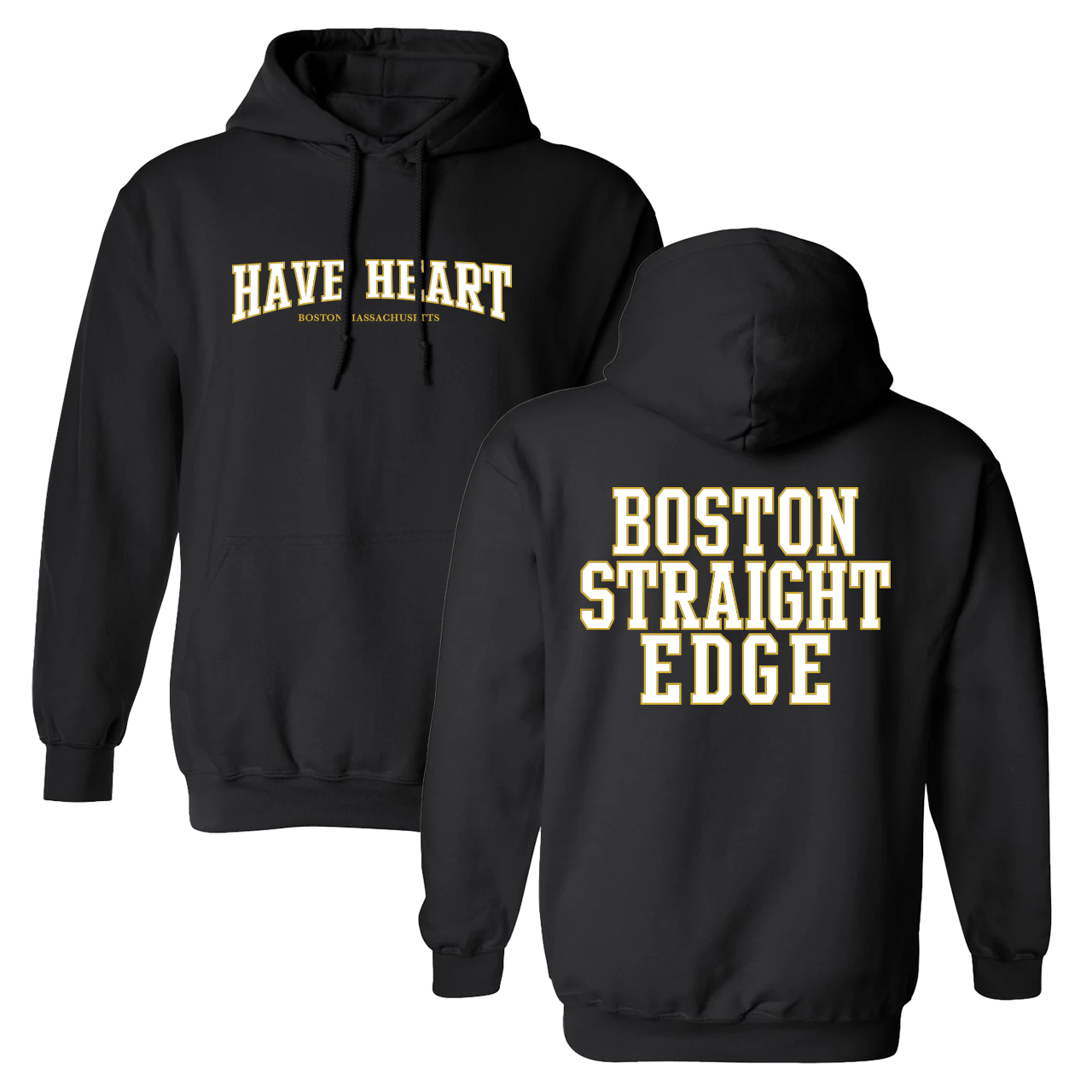 Have Heart – Boston Straight Edge Hood (Black) – Big Mad Merch