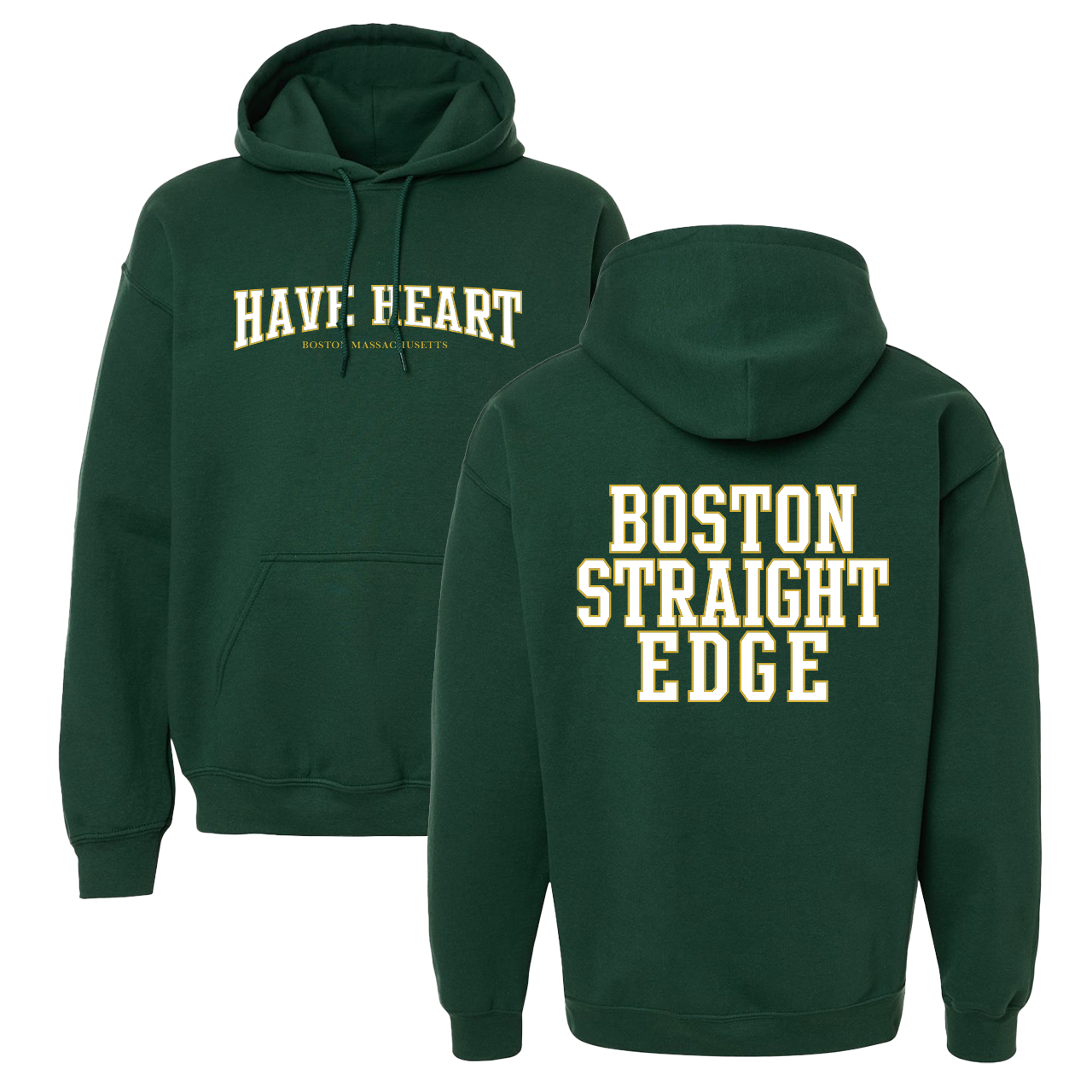 ミュージシャン HAVE HEART Boston Hoodie Have Heart – Boston Straight Edge Hood (Green) – Big Mad Merch